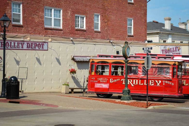 Mit diesen Trolleys konnten Besucher die malerische Altstadt von Galena erkunden. Sie müssten vor allem bei Familien mit Kindern ein absoluter Hit sein.