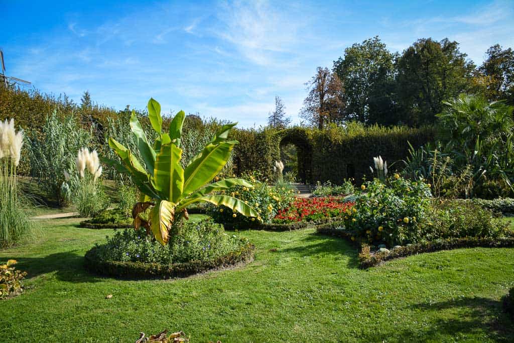 Im Sizilianischen Garten haben wir bei strahlend blauem Himmel beinah das Gefühl, uns mitten in Italien zu befinden.