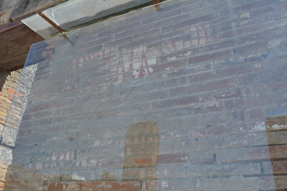 Wahlkampfslogan in Pompeji
