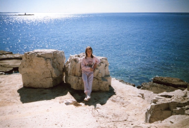 Frühsommerliche Temperaturen zur Osterzeit in Rovinj, Kroatien kurz vor dem Bürgerkrieg