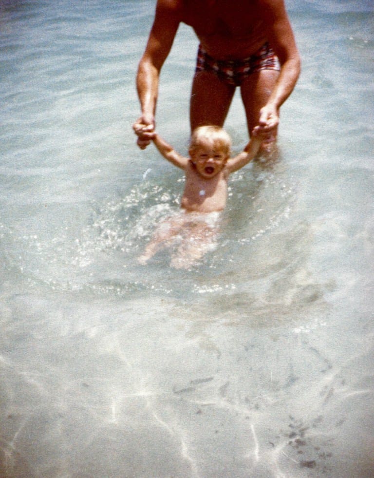 Ein Bad im Mittelmeer.